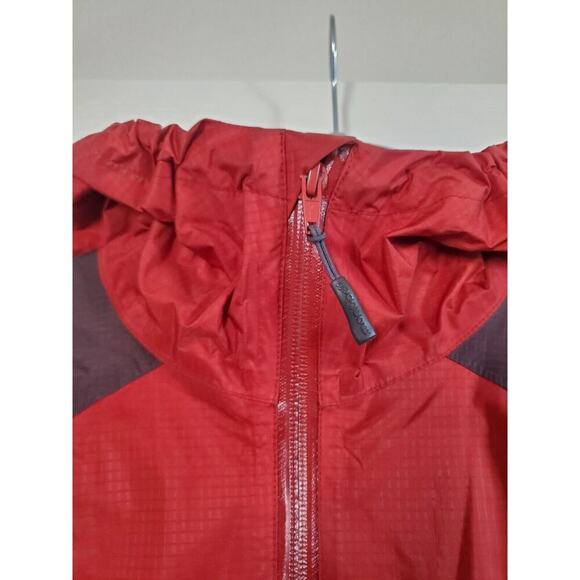 Mont-Bell Ultra-Light Red Maroon Hiking Gorpcore Outdoor Rain Jacket, Women's XS - Picture 3 of 11